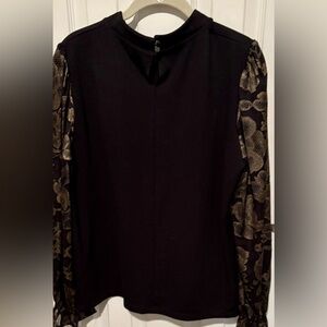 Saint + Sophia Black and Gold Women's Top